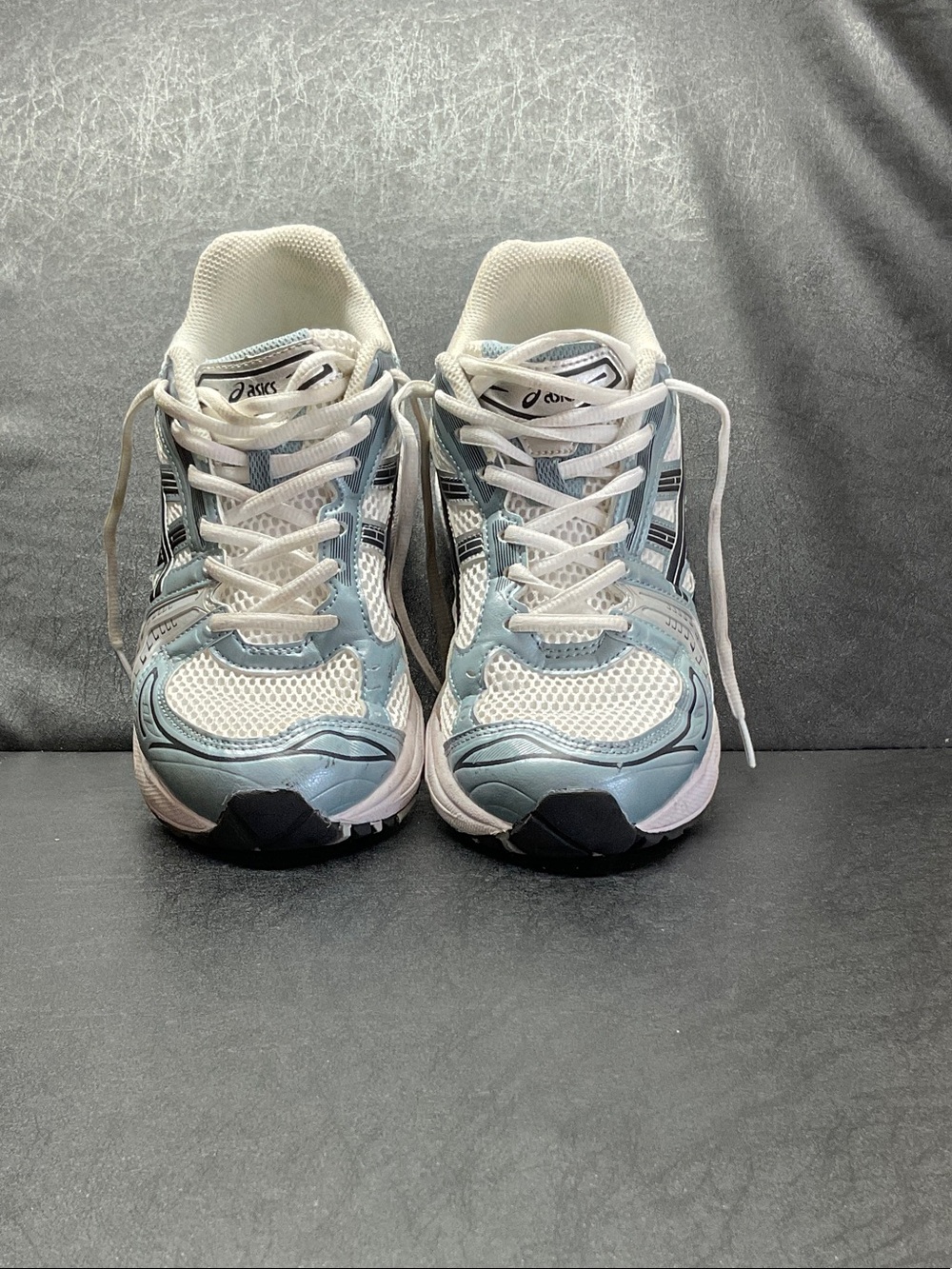 ASICS White and Light Blue Women's Athletic Sneakers